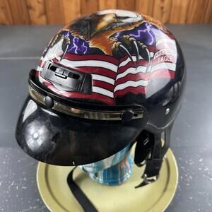 Dot L Series Wintune Motorcycle Helmet Large Freedom Eagle HalfShell 867 of 2500